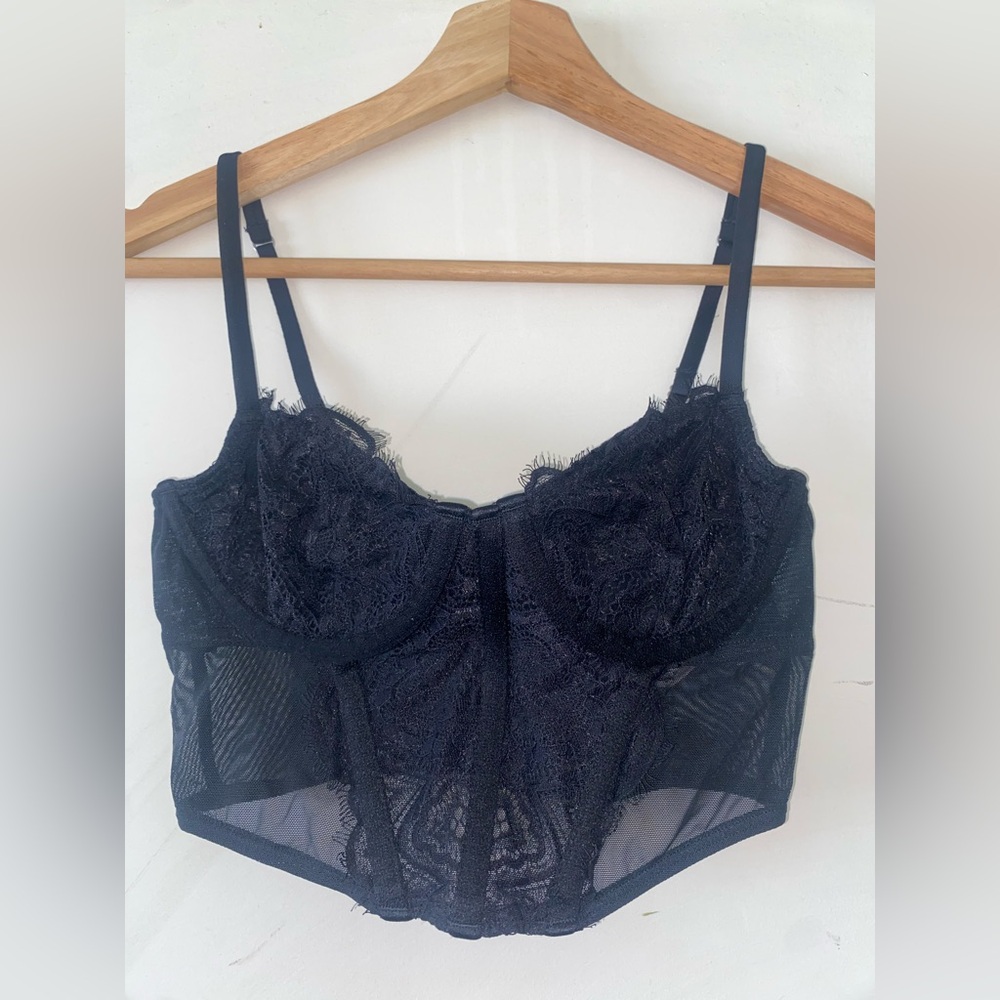 Hollister Black Lace Bra Top